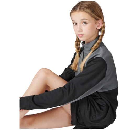Arabesque Kids Team Wear Tracksuit Set Black/Grey