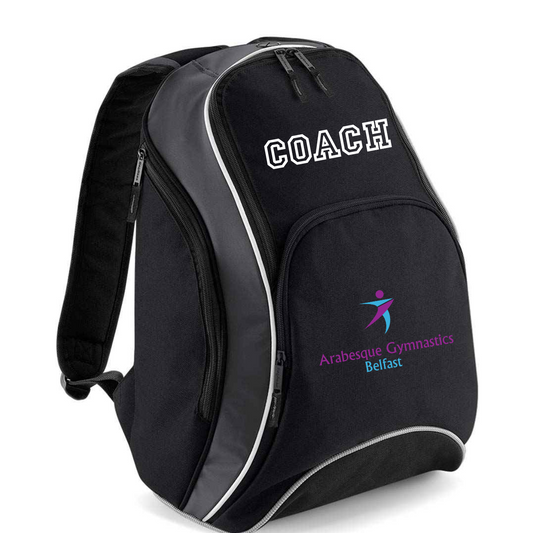 Arabesque Coach Team Wear Black and Grey Backpack (BG571/01/01)
