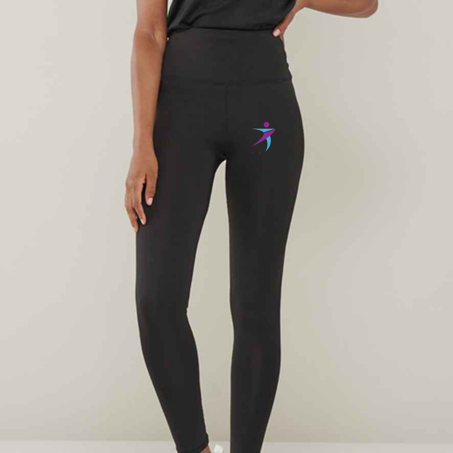 Arabesque Black Team Wear Seemless Leggings