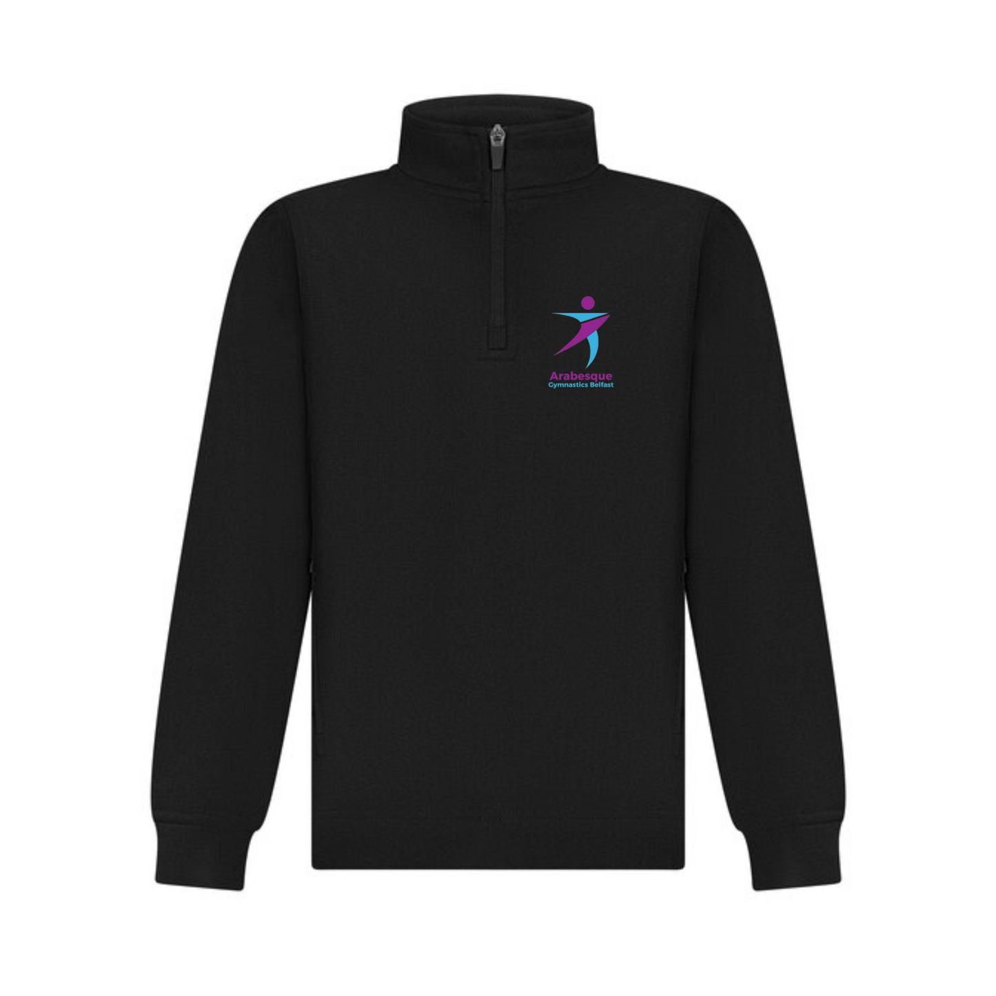 Arabesque Black 1/4 Zip Team Wear