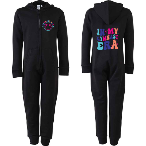 In My Gymnast Era Onesie - Grey/Black - From Age 3 to Adult XL