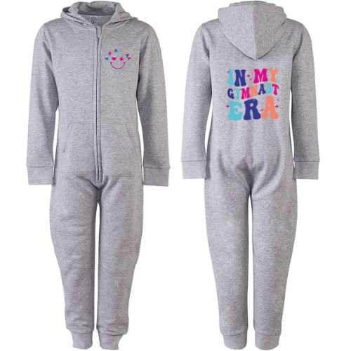 In My Gymnast Era Onesie - Grey/Black - From Age 3 to Adult XL