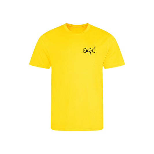 Dysons Coach Dry-fit T-Shirt Yellow with Black Logo  (JC001/01/02)