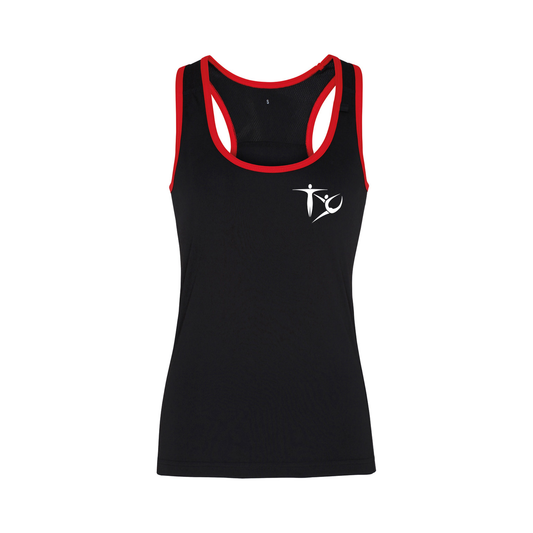 Basingstoke Coach - Womens Black and Red Contrast Vest