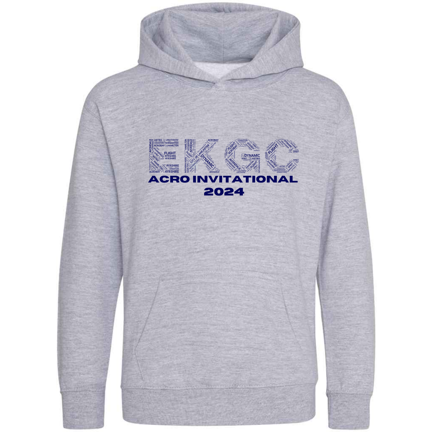 Acro Invitational Comp Hoodie - Venue EKGC - 9th & 10th November - Front and Back Print