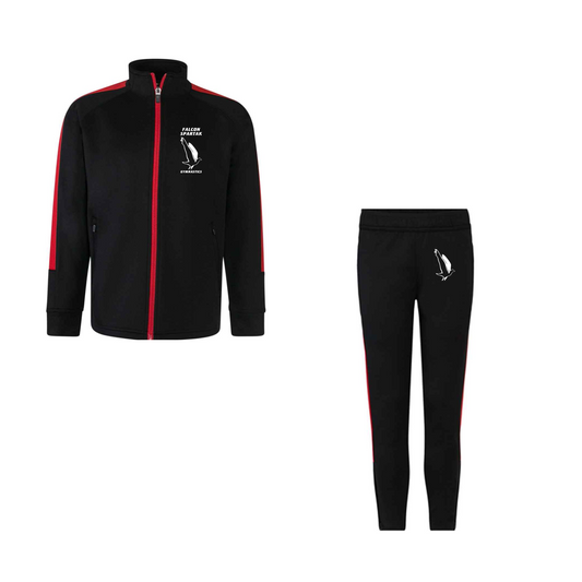 Falcon Spartak Team Wear Tracksuit Set Black/Red