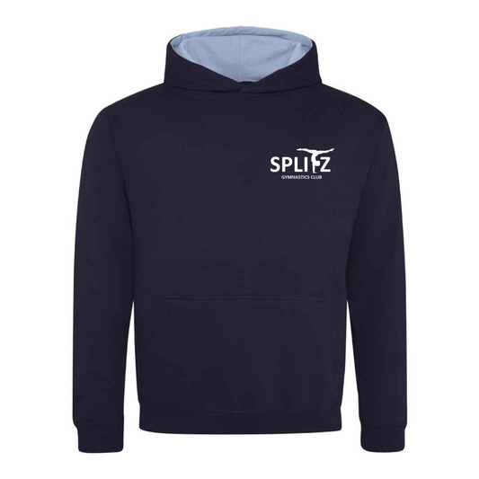 Splitz - Coach - Contrast Hoodie Navy/Sky Blue - (JH003)