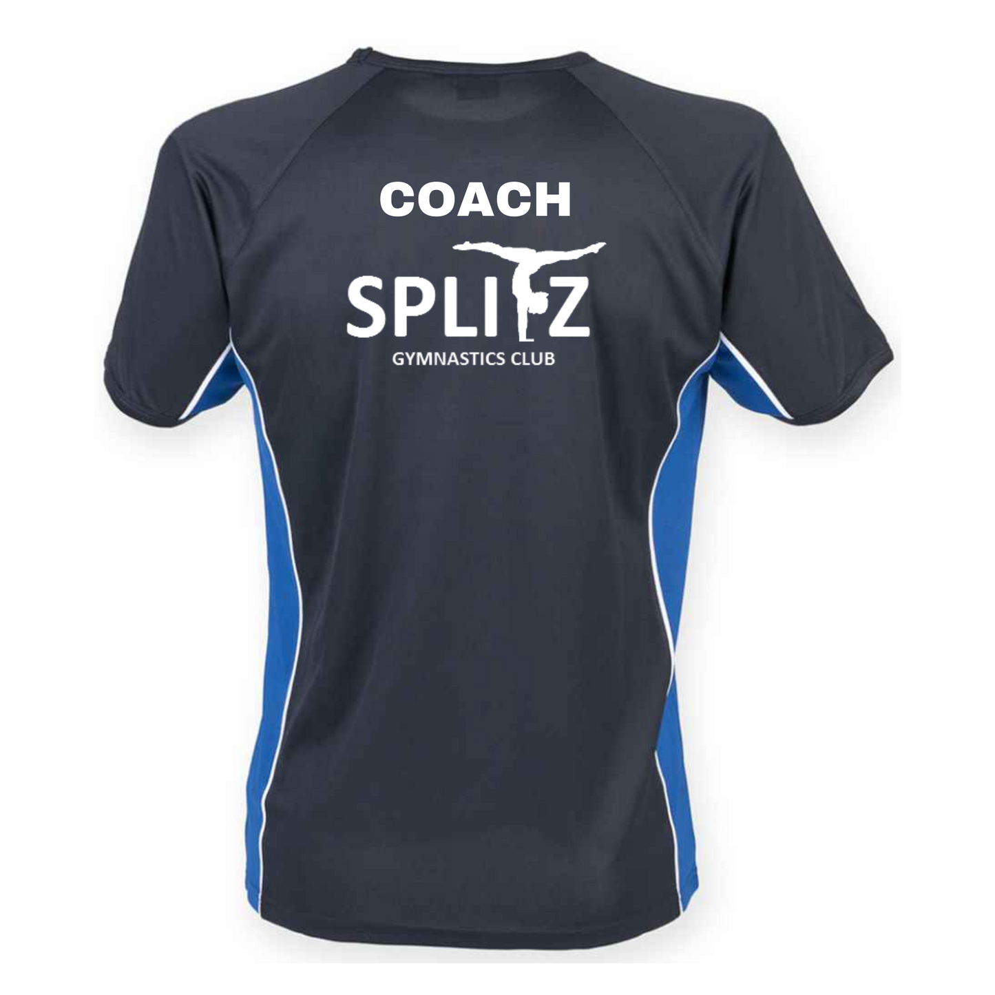 Splitz - Coach - Contrast T-Shirt Navy with Royal Blue Panel (LV240LV242/01/02)